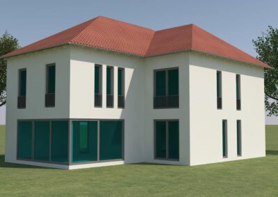 3D-Ansicht Neubau Einfamilienhaus